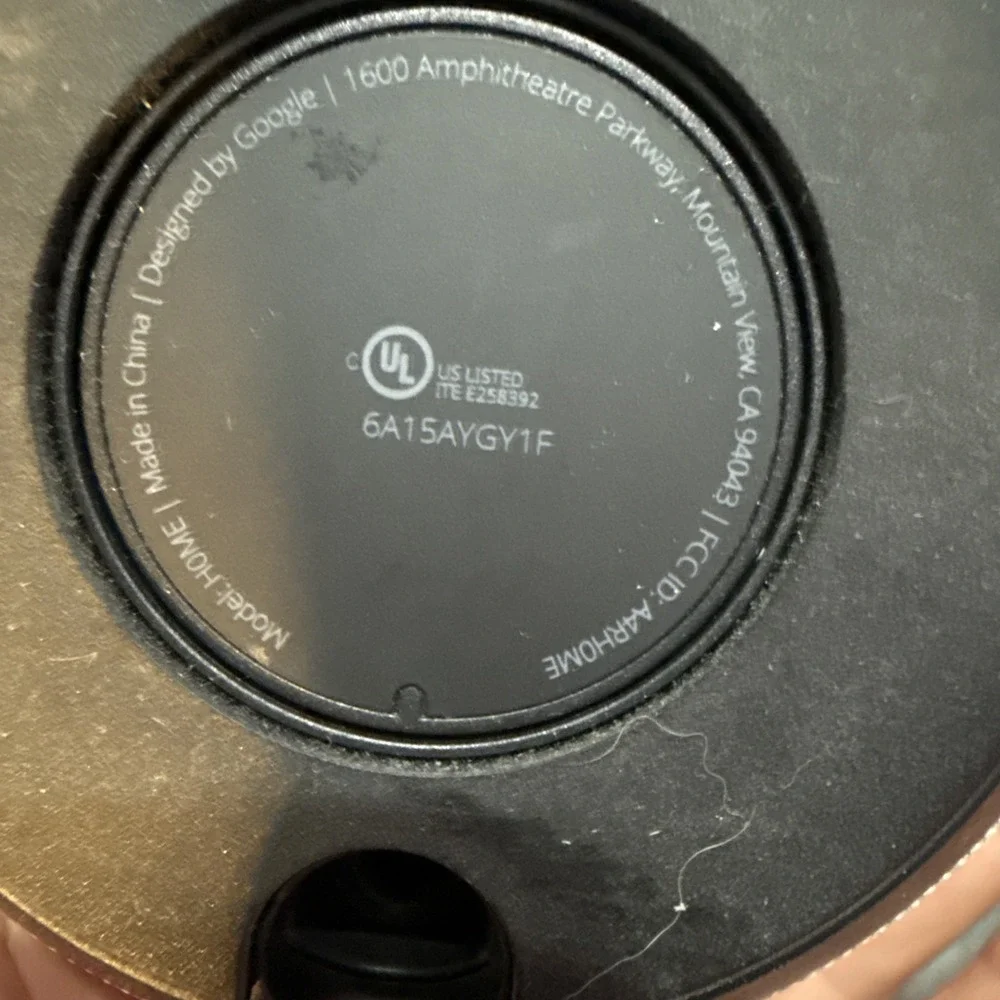 Google Home Smart Assistant - White Slate  No Power Cord Ships Fast!